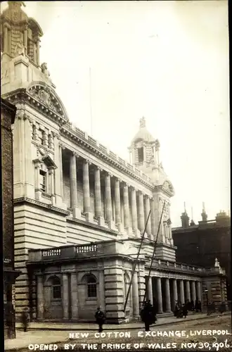 Foto Ak Liverpool Merseyside England, New Cotton Exchange