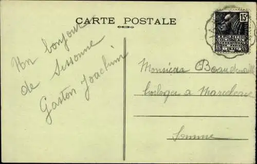 Ak Sissonne Aisne, Un Refectoire