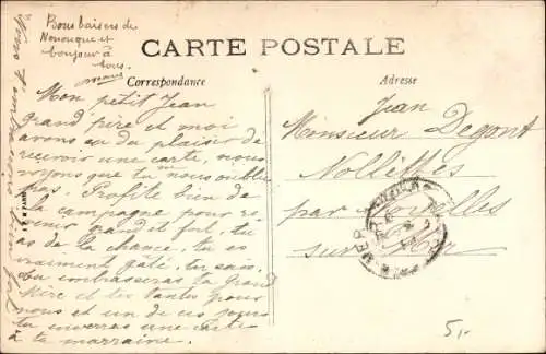 Ak Enghien les Bains Val d’Oise, Boot am Seeufer