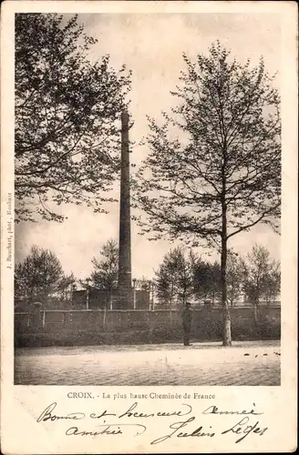 Ak Croix-Nord, Der höchste Schornstein Frankreichs