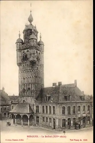 Ak Bergues Nord, Der Glockenturm, 14. Jahrhundert