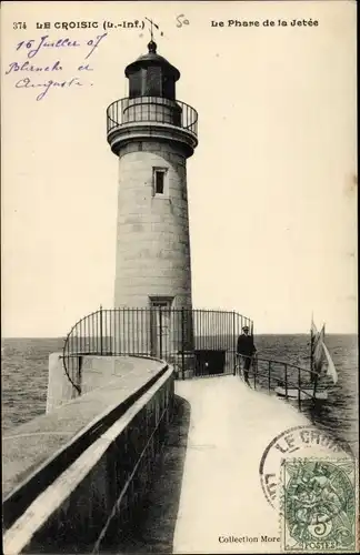 Ak Le Croisic Loire Atlantique, Leuchtturm