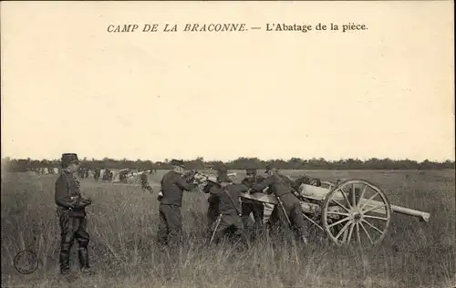 Ak Charente, Camp de la Poachne, The Slaughter of the Piece, Geschütz