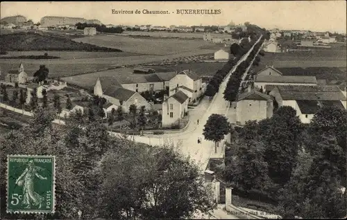 Ak Chaumont Haute Marne, Buxereuilles, Panorama