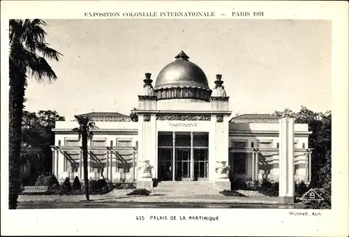 Ak Paris, Internationale Kolonialausstellung 1931, Palais de la Martinique