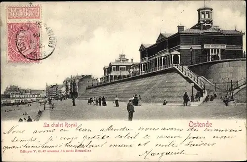 Ak Ostende Ostende Westflandern, Le Chalet Royal