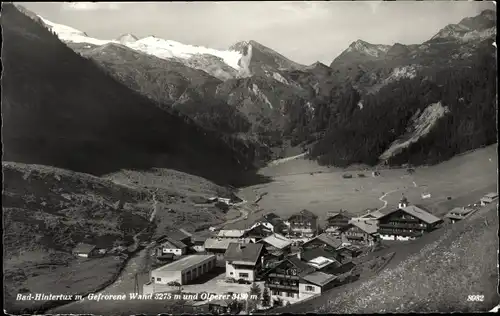 Ak Bad Hintertux Tirol, Gesamtansicht, Gefrorene Wand, Olperer