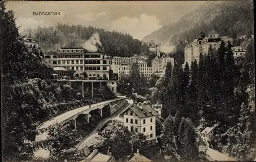 Ak Bad Gastein Badgastein in Salzburg, Ortsansicht