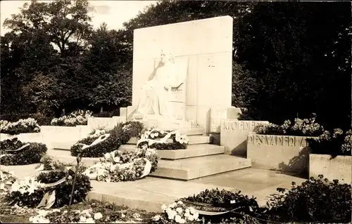 Ak Den Haag Südholland Niederlande, Monument Koningin Emma