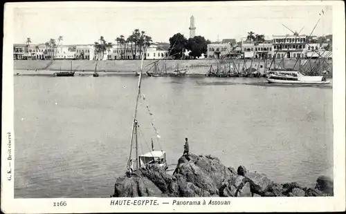 Ak Assuan Assuan Ägypten, Panorama