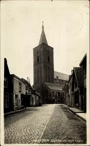 Ak Naarden Nordholland Niederlande, Bussemerstraat, Kirche