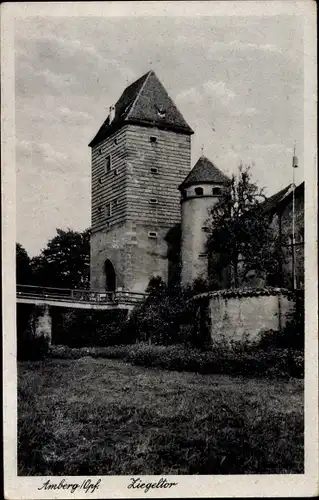 Ak Amberg in der Oberpfalz Bayern, Ziegeltor