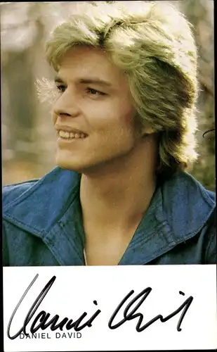 Ak Sänger Daniel David, Portrait, Autogramm