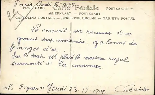 Ak Bruxelles Brüssel, Beerdigung von König Leopold II., Klerus vor dem Trauerwagen