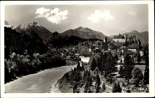 Ak Füssen im Ostallgäu, Panorama