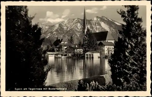 Ak Egern am Tegernsee Oberbayern, Bodenschneid, Kirche