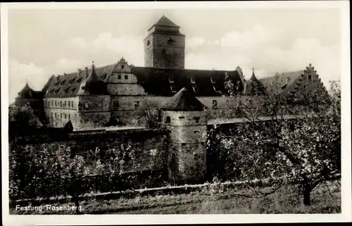 Ak Kronach in Oberfranken, Veste Rosenberg