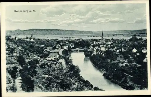 Ak Rottenburg am Neckar, Panorama