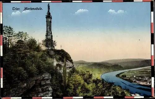 Ak Trier an der Mosel, Mariensäule