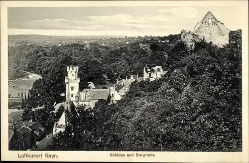 Ak Sayn Bendorf am Rhein, Schloss, Burgruine