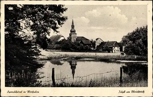 Ak Sprockhövel im Ruhrgebiet, Bleichteich, Kirche