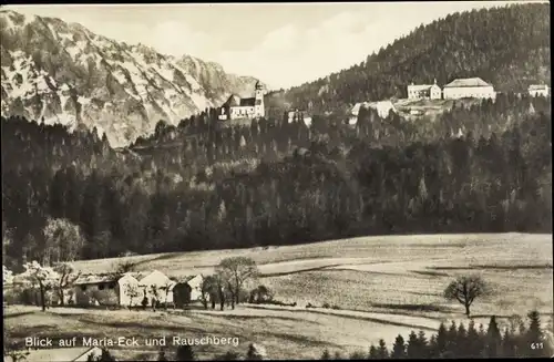 Ak Siegsdorf in Oberbayern, Kloster Maria Eck, Rauschberg