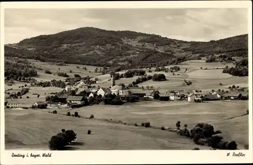 Ak Zenting in Niederbayern, Panorama