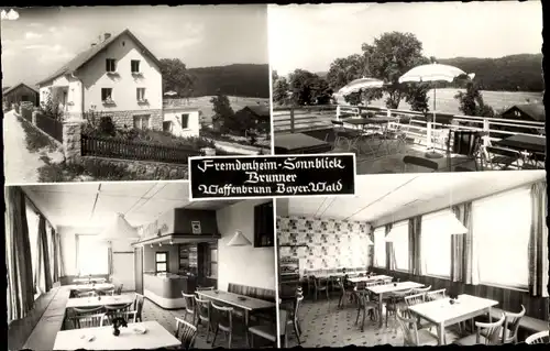 Ak Waffenbrunn in der Oberpfalz, Fremdenheim Sonnblick, Gaststätte Brunner