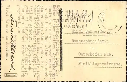 Ak Landshut in Niederbayern, Gesamtansicht, Brücke, Kirche