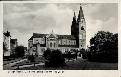 Ak Weiden in der Oberpfalz, Stadtpfarrkirche St. Josef