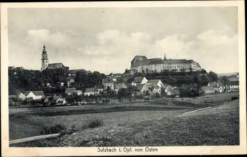 Ak Sulzbach Rosenberg Fränkische Alb Oberpfalz, Blick von Osten, Kirche