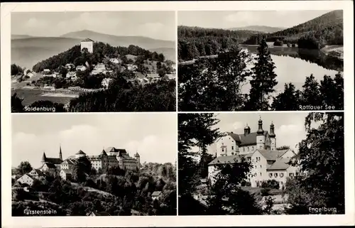 Ak Tittling Bayr. Wald, Saldenburg, Fürstenstein, Engelburg, Rottauer See