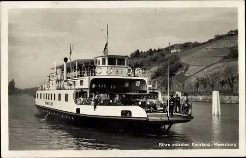 Ak Bodensee, Autofähre von Konstanz nach Meersburg