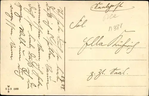 Künstler Ak Junge pflückt reife Kirschen