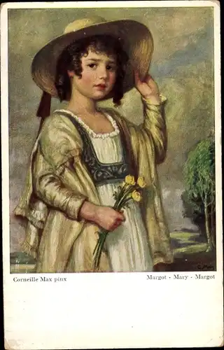Künstler Ak Max, Corneille, Margot, Mary, Mädchen, Portrait