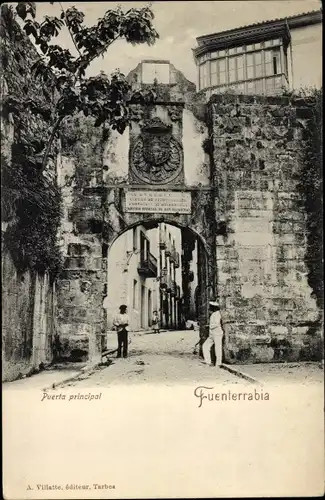 Ak Fuenterrabía Fuenterrabía Baskenland, Haupteingang