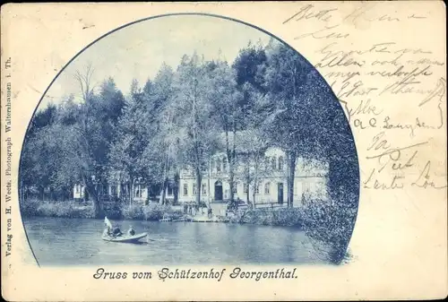 Ak Georgenthal in Thüringen, Kurhaus Schützenhof