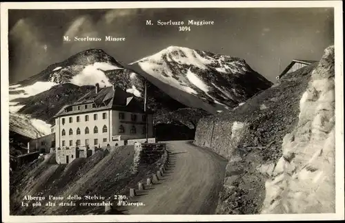 Ak Passo dello Stelvio Stilfserjoch Stilfser Joch Südtirol, Hotel