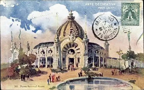 Künstler Ak Milano Mailand Lombardia, Esposizione 1906, Arte Decorativa