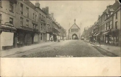Ak Bridgnorth West Midlands England, Hauptstraße