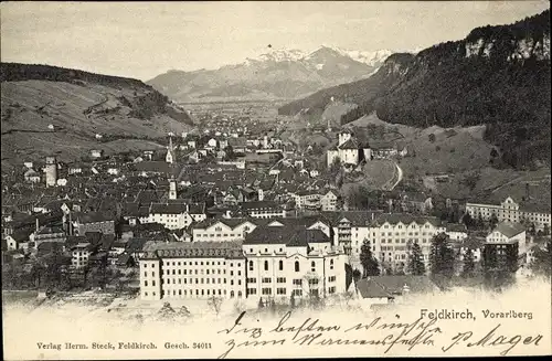 Ak Feldkirch Vorarlberg, Gesamtansicht