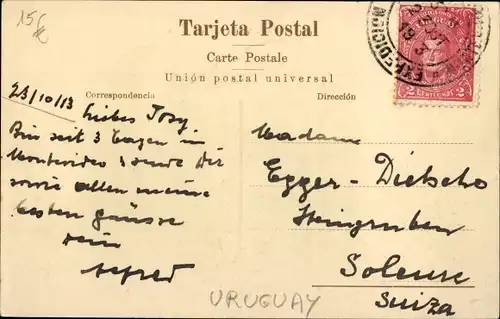 Ak Montevideo Uruguay, Zoll, Maciel Dock und Cerro