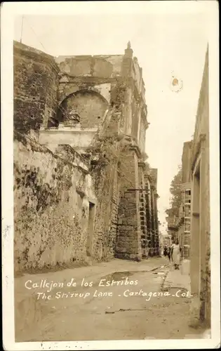 Ak Cartagena Kolumbien, Callejon de los Esrribos
