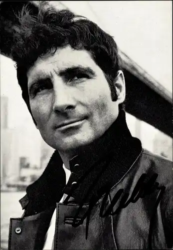 Autogrammkarte Schauspieler und Sänger Freddy Quinn, Portrait, Autogramm