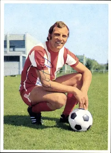 Sammelbild Fußball 1972, Bild Nr. 16, Fußballspieler Franz Roth, Bayern München