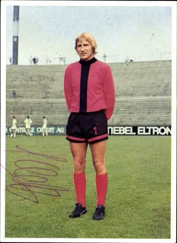 Sammelbild Fußball 1972, Bild Nr. 11, Fußballspieler Wolfgang Kleff, Borussia Mönchengladbach