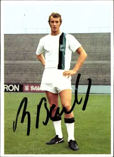 Sammelbild Fußball 1972, Fußballspieler Rainer Bonhof, Borussia Mönchengladbach