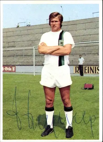 Sammelbild Fußball 1972, Bild Nr. 3, Fußballspieler Josef Heynckes, Borussia Mönchengladbach