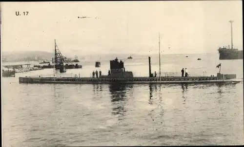 Ak Deutsches U Boot, U 17, Kaiserliche Marine