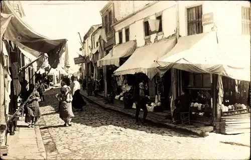 Foto Ak Prilep Mazedonien, Straßenszene